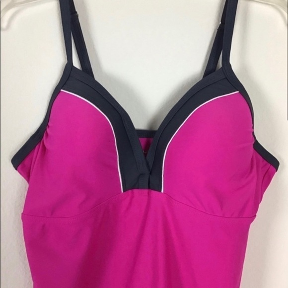Free Country Tankini Fuchsia Top Size L - Picture 2 of 8